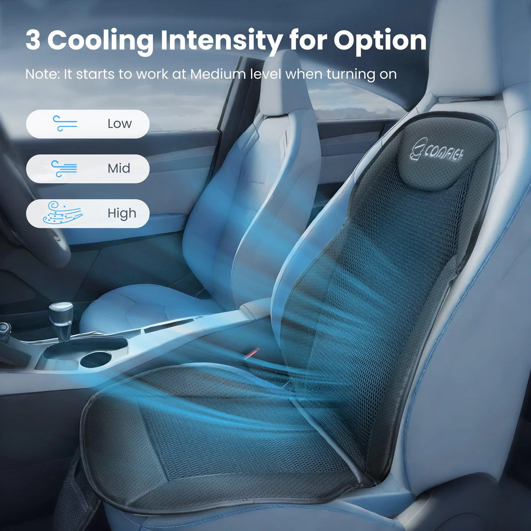 Cooling Car Seat Cover Cushion for Car Front Seats, Black 12V Car Seat Cooling