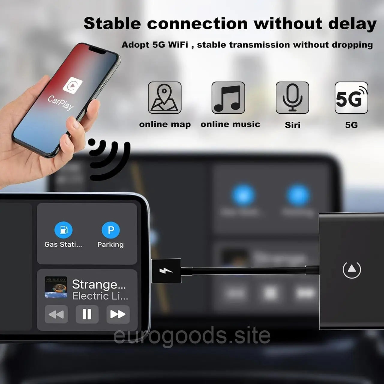 Auto Viibe Shop Carplay & Android Auto Adapter - Suitable for All Car Brands